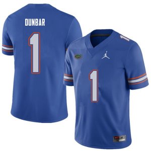 Men's Florida Gators #1 Quinton Dunbar NCAA Jordan Brand Royal Authentic Stitched College Football Jersey HXV3062VP